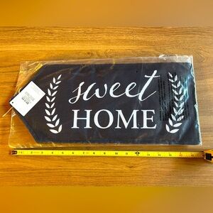 Sweet Home black & white magnetic door tag, home decor